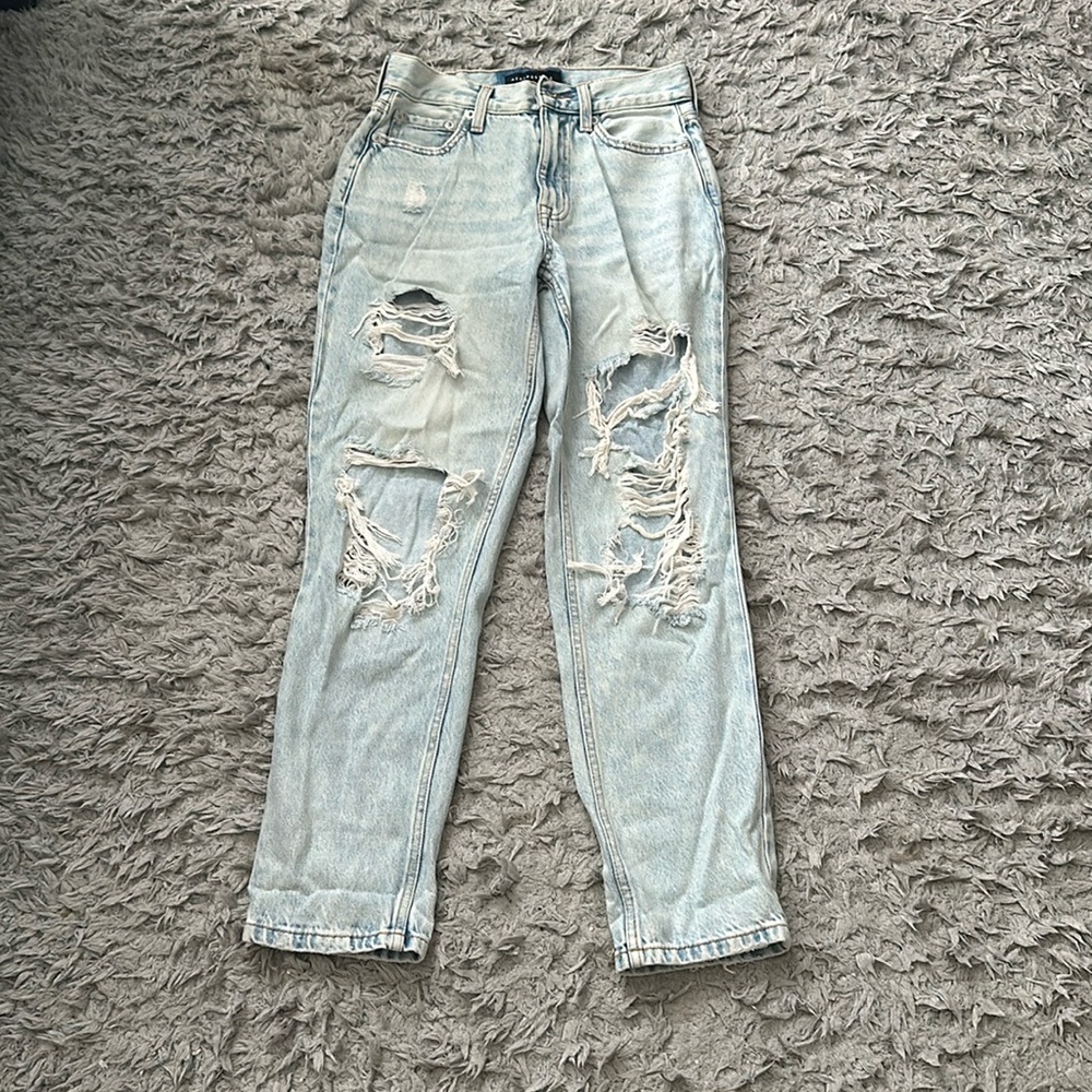 ripped mom jeans